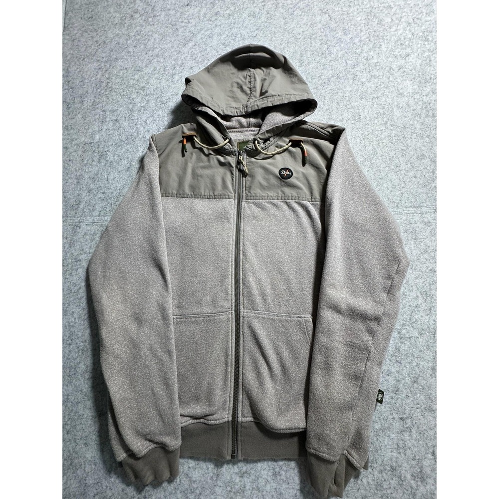 Howler Bros Hoodie Mens Medium Gray Kameron Full Zip Fleece Jacket Sweatshirt